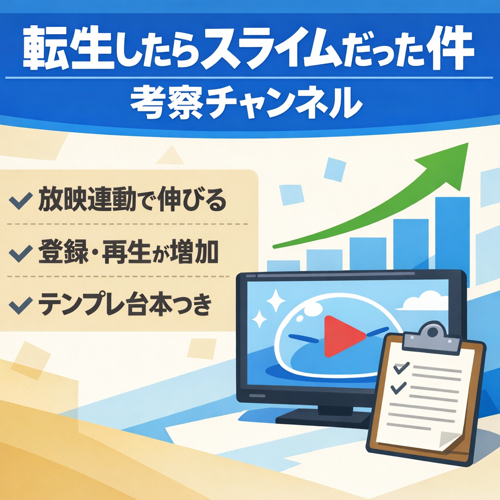 成長中の転スラ考察チャンネル｜地上波放映連動・収益化準備済み
