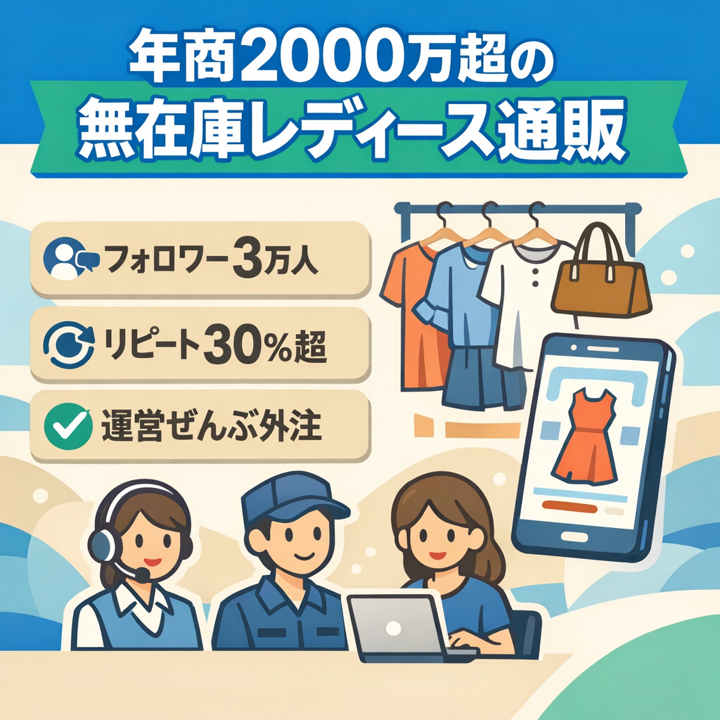 【年商2000万越え】無在庫レディースファッションECサイト