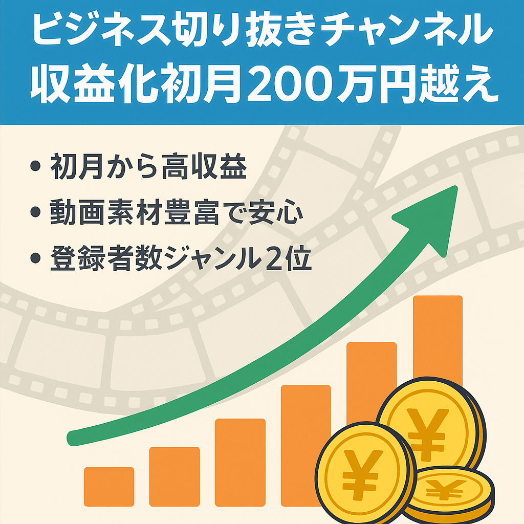 【収益化初月から収益200万円越え！】某ビジネス系インフルエンサー兼実業家の急成長中切り抜きチャンネル