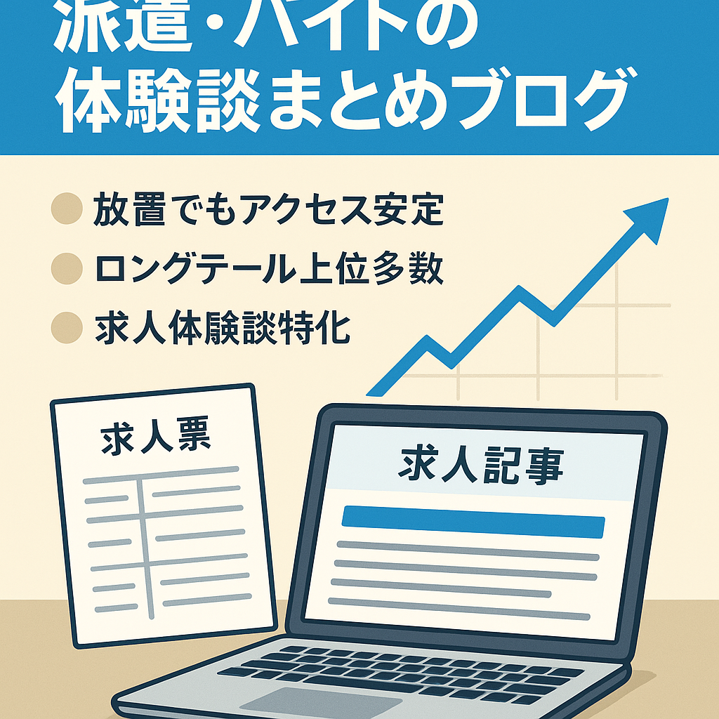 【求人系ジャンル】派遣・バイトの体験談まとめブログ