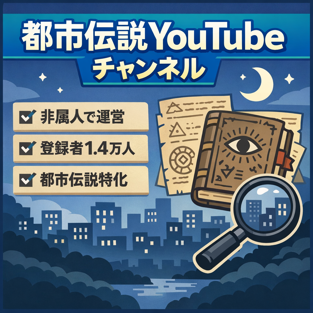 【非属人/登録者1.4万人】都市伝説YouTubeチャンネル