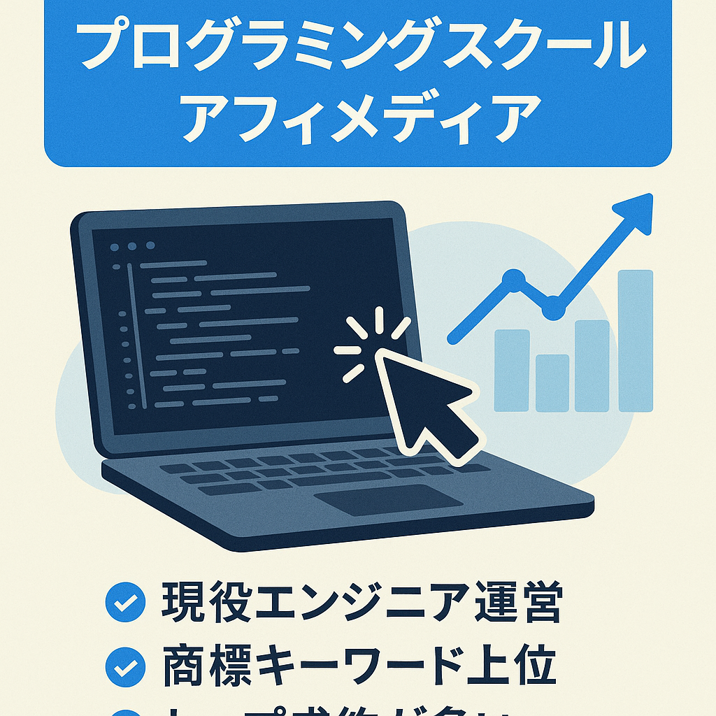 【スクール経営社様にもおすすめ】プログラミングスクールのアフィメディア