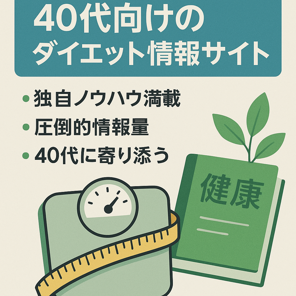 【価格変更】40代向けのダイエット情報サイト