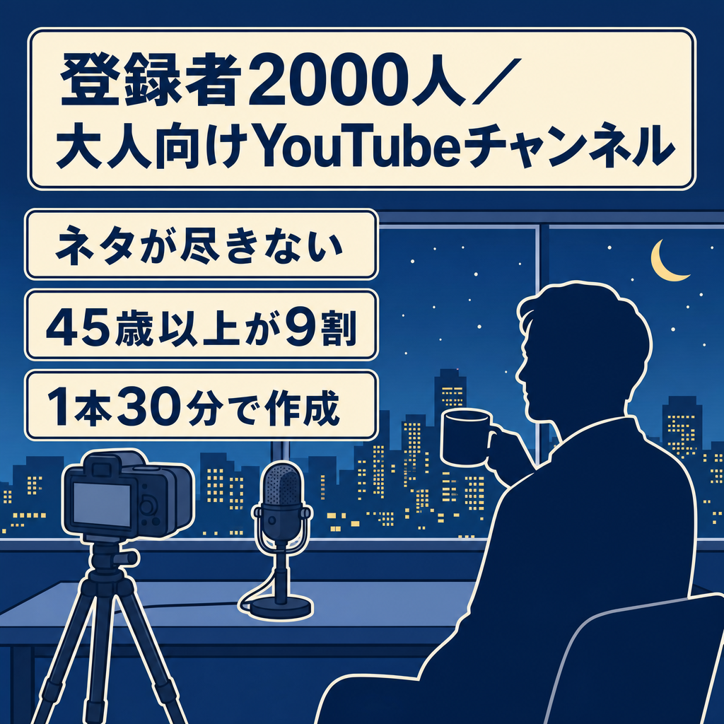 【登録者2000人】若干アダルト系のジャンルで伸びやすいYoutubeチャンネル