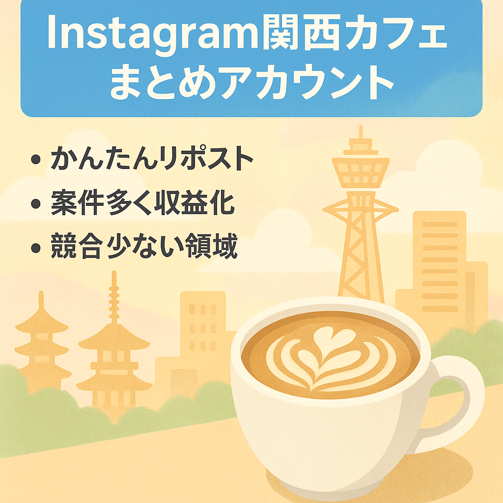 Instagram【関西カフェまとめアカウントフォロワー約6900人】