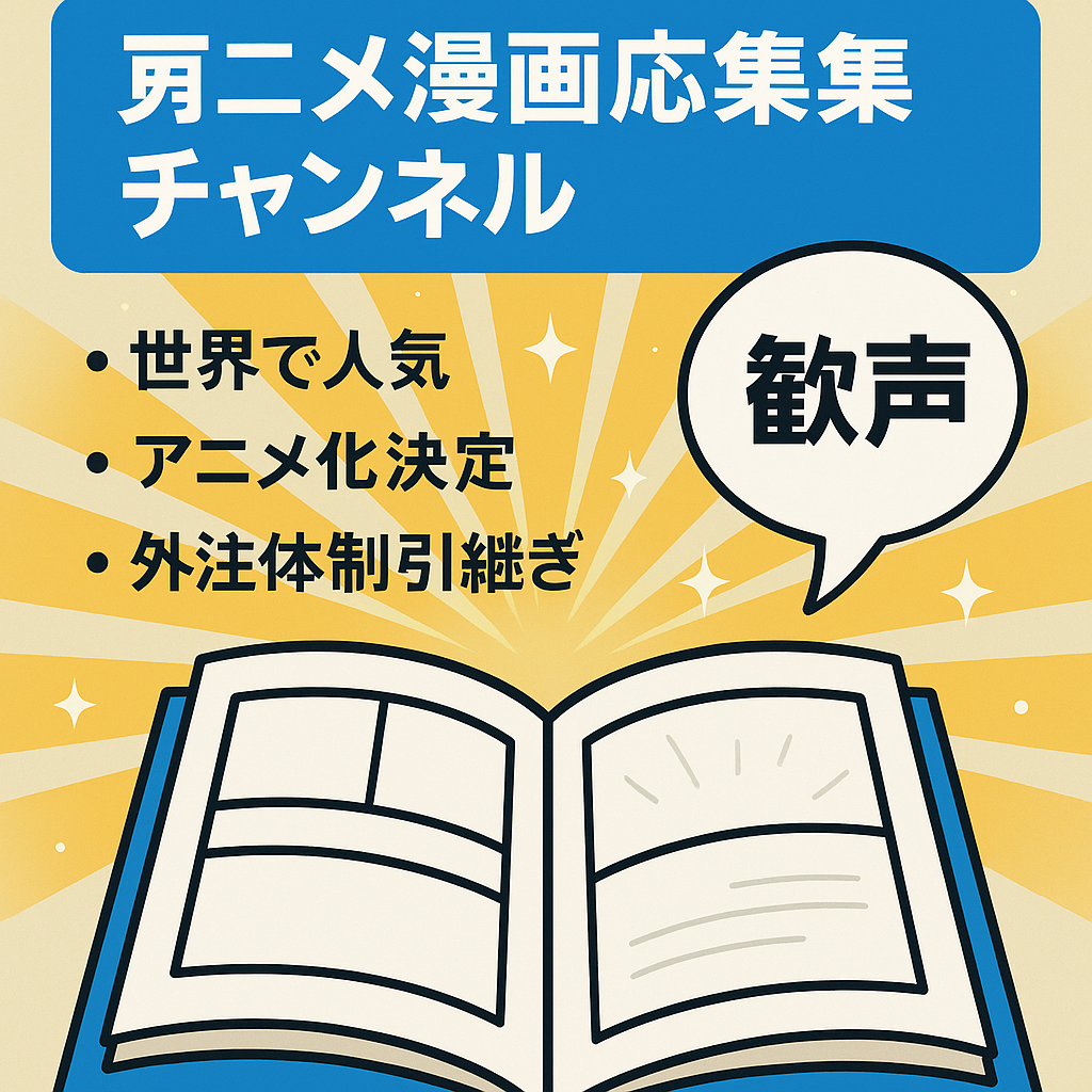 【最高売上20万超え】某大人気アニメ・漫画の反応集チャンネル【属人性なし/外注化済み/引き継ぎ可能】