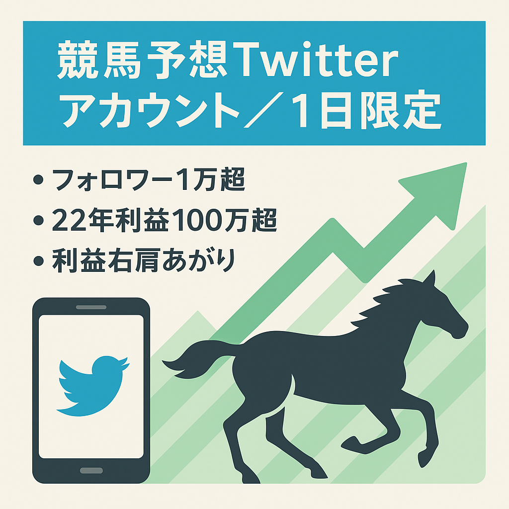 本日限定45万円‼️【総フォロワー10,700人超】競馬予想のTwitterアカウントです【2022年は利益100万円越え！】