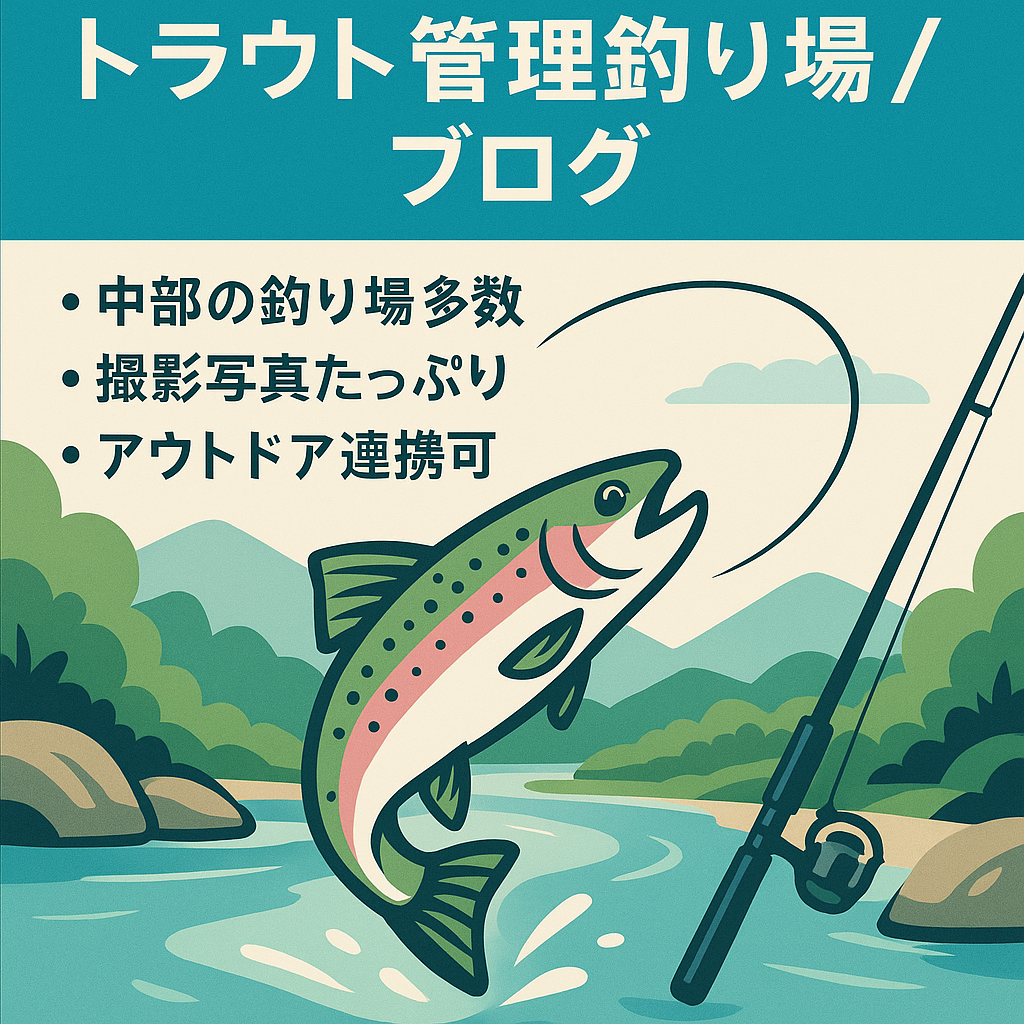 釣り（管理釣り場でのトラウトフィッシング）に関するブログ