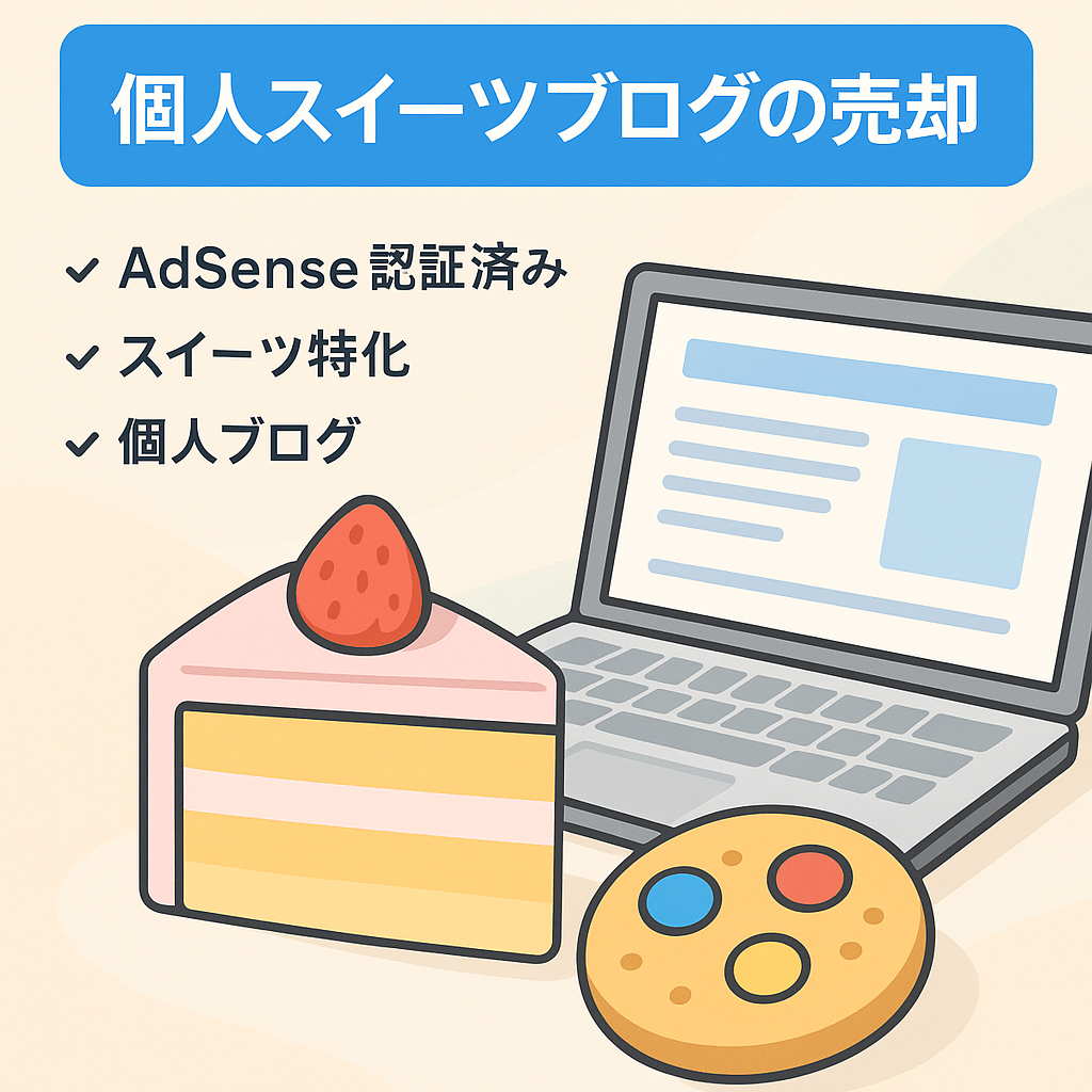 個人スイーツブログの売却