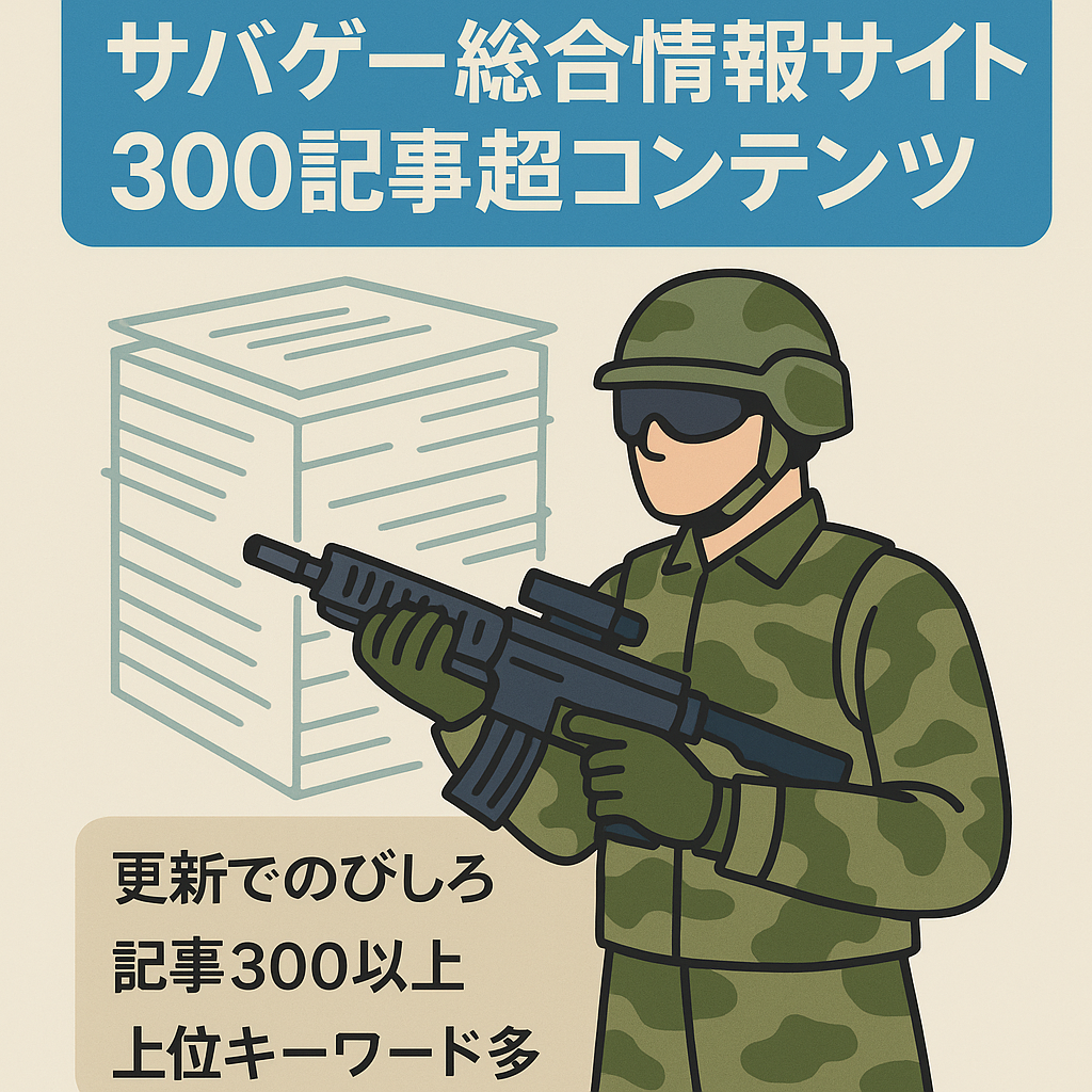 サバイバルゲーム（サバゲー）に関する総合情報メディア【コンテンツ300記事以上】