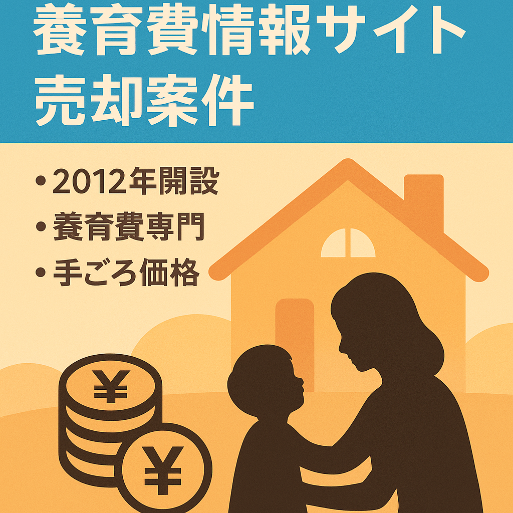 2012年09月から同一テーマで運営。養育費関連の記事でサイト運営