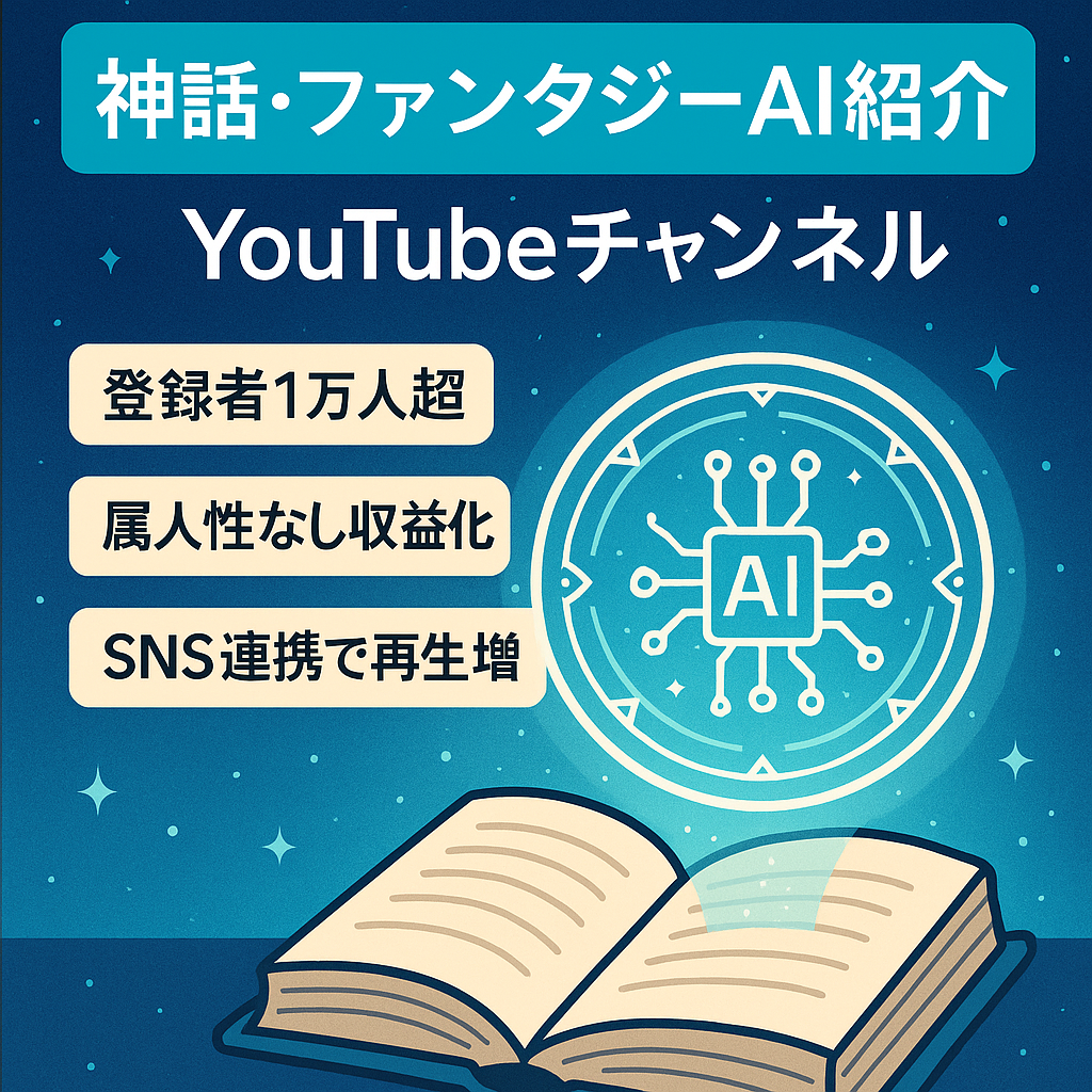 【登録者数1万人以上】AIを利用して神話やファンタジーを紹介するチャンネル【収益化済み】