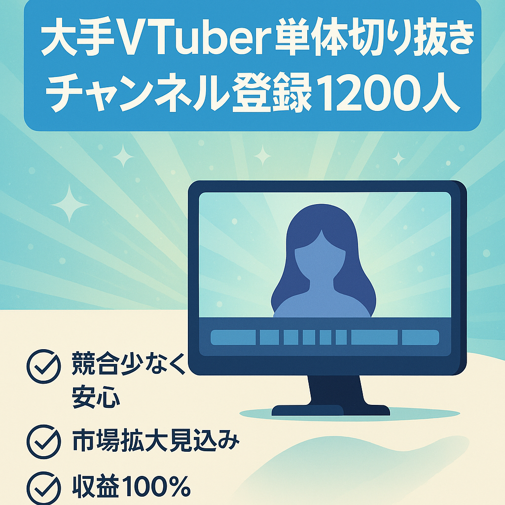 【登録者数1200人】大手事務所Vtuber単体の切り抜きチャンネル