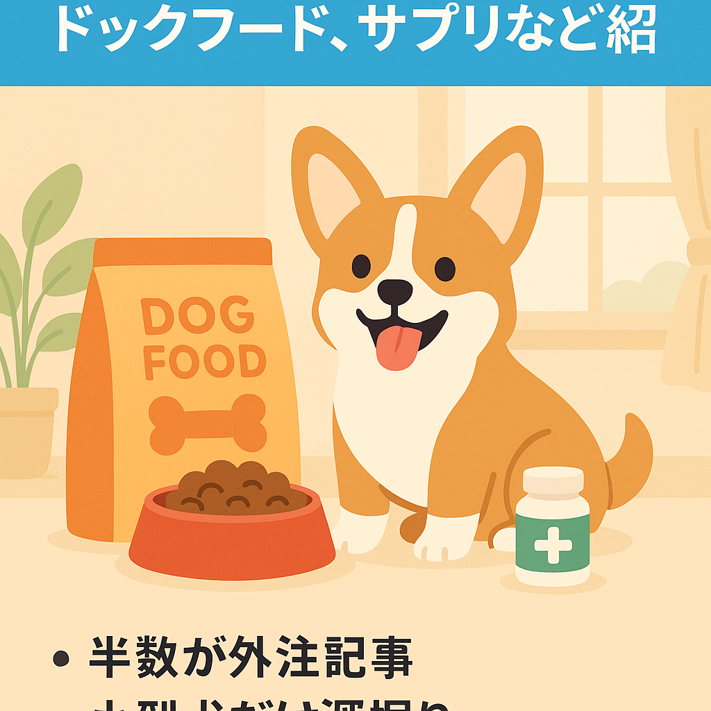 ペット（小型犬）に関する情報やドックフード、サプリなど紹介