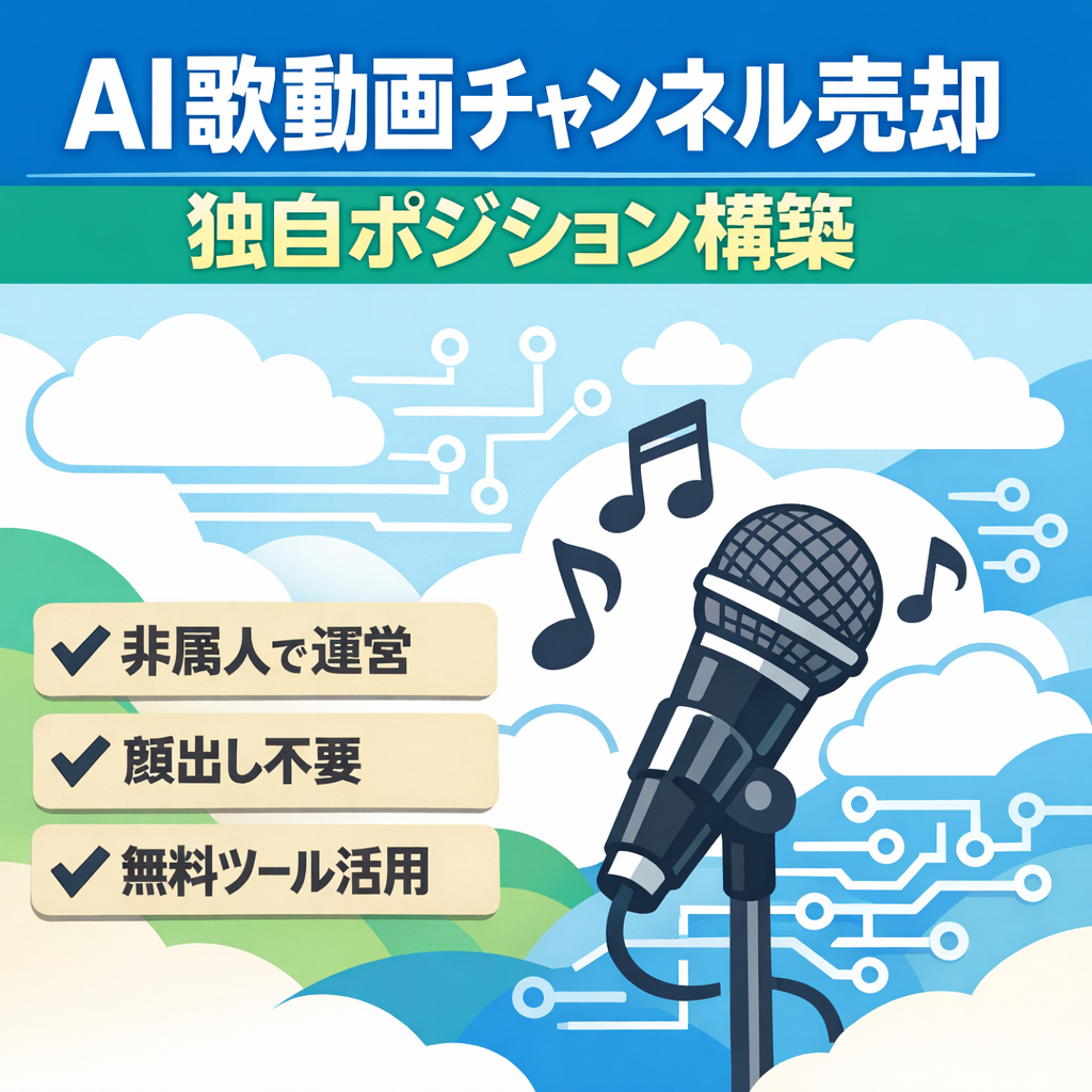 【AI動画ch】AI歌動画の独自ポジショニング｜非属人｜YouTube運営経験ありの方限定