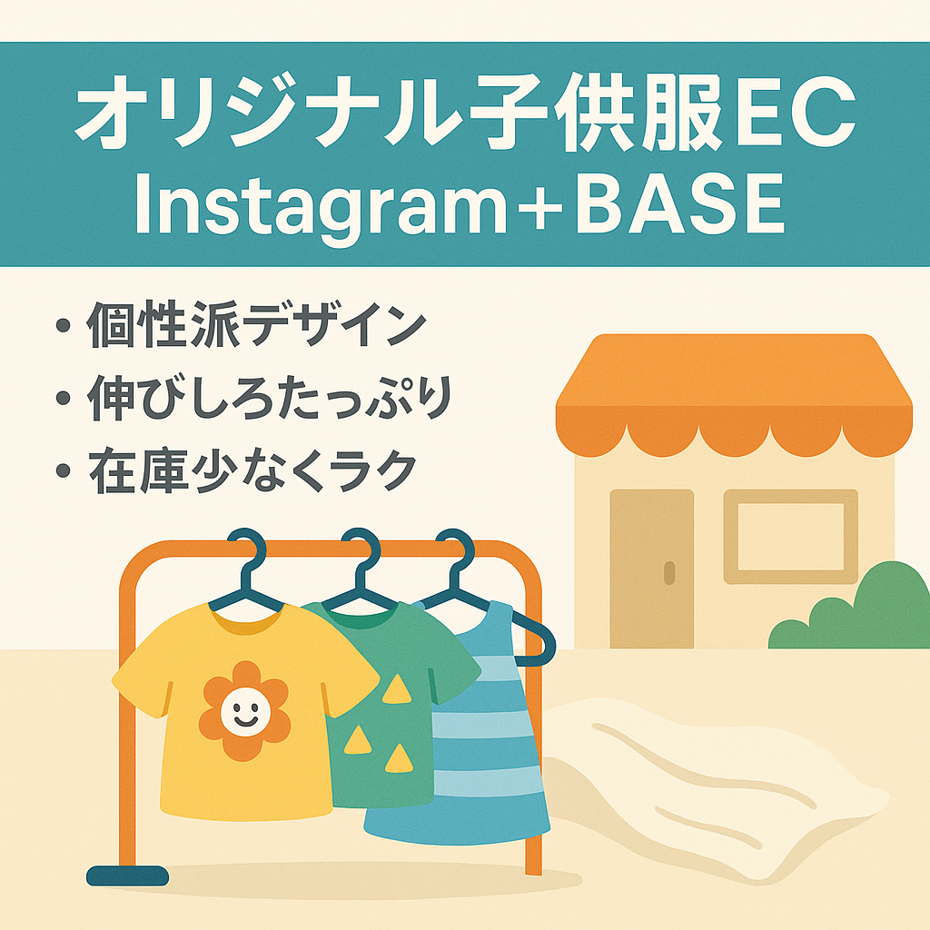 オリジナル子供服ブランド【Instagramアカウント、BASEショップ セット】ECショップ