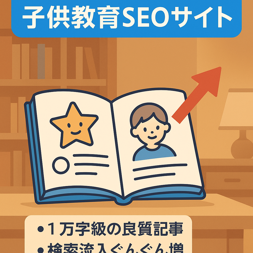 【資料請求だからCVしやすい！】子供の教育に関するSEOメディア
