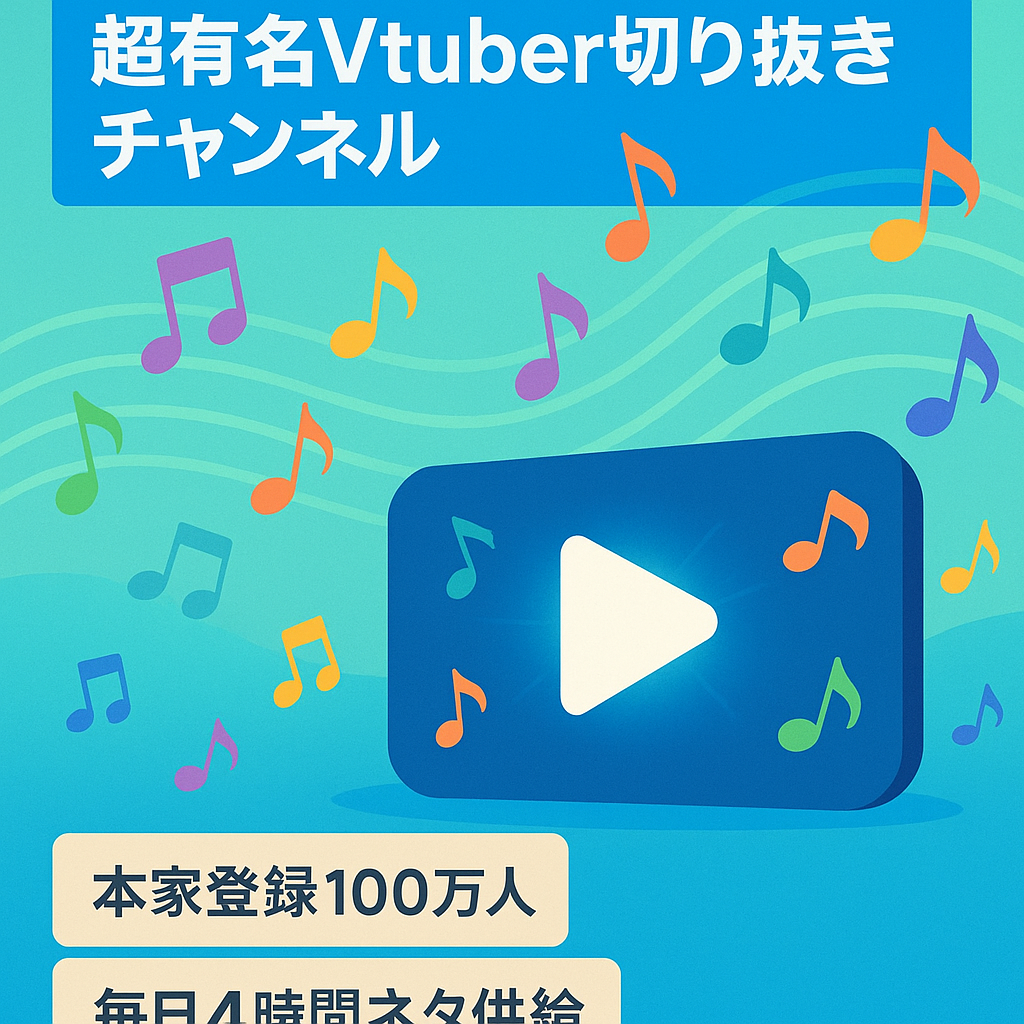 動画を出せば稼げる！超有名Vtuberの切り抜きチャンネル