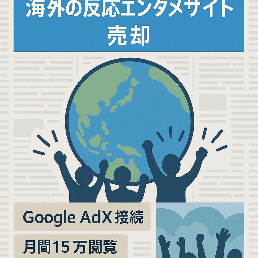 大幅値下げ！エンタメ系の海外の反応メディア【Google AdX接続有】