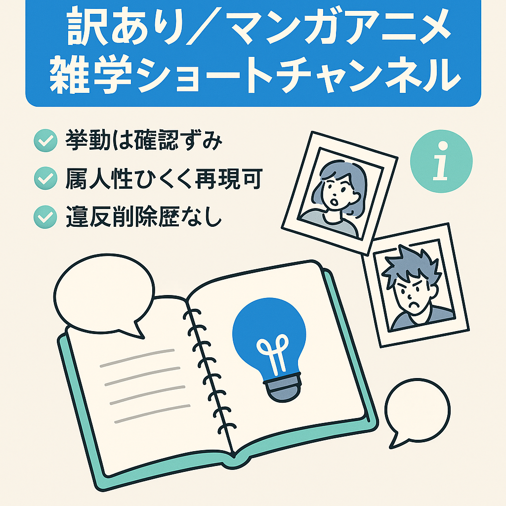 【訳あり／挙動確認済み】マンガ・アニメ雑学ショート｜1月の投稿数1本／収益1万円