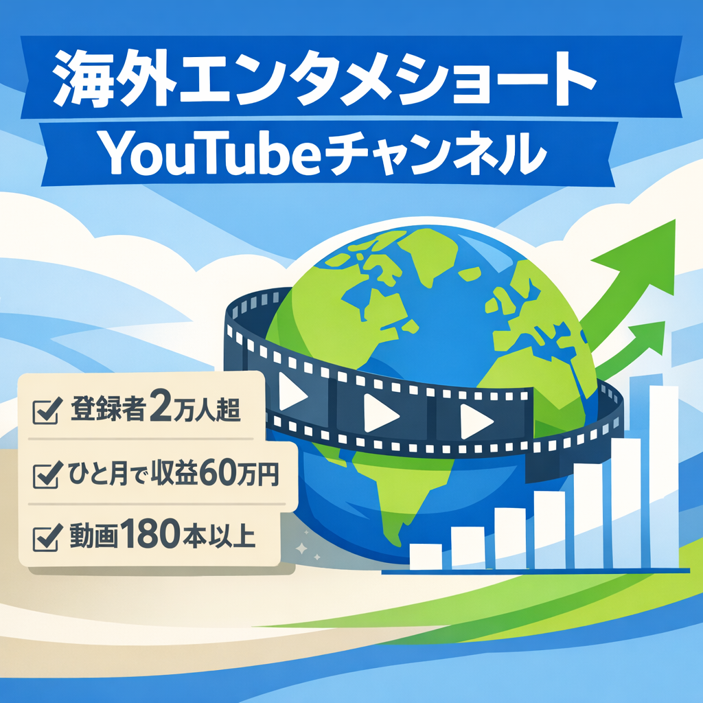 【チャンネル登録者2万人】海外ショート動画のエンタメ系YouTube