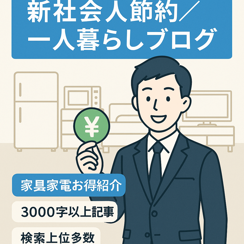 【新社会人応援ブログ】新社会人へお金・コスパのいい一人暮らしについて紹介するブログです！