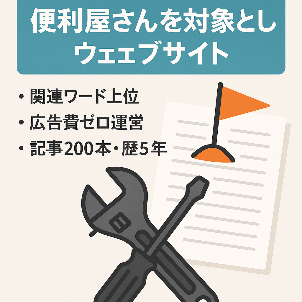 便利屋の起業希望者・便利屋さんを対象としたウェブサイト