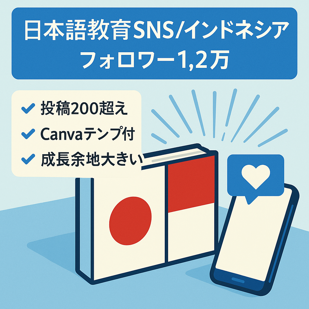 【フォロワー1.2万人越】インドネシア人を対象とした日本語教育メディア。