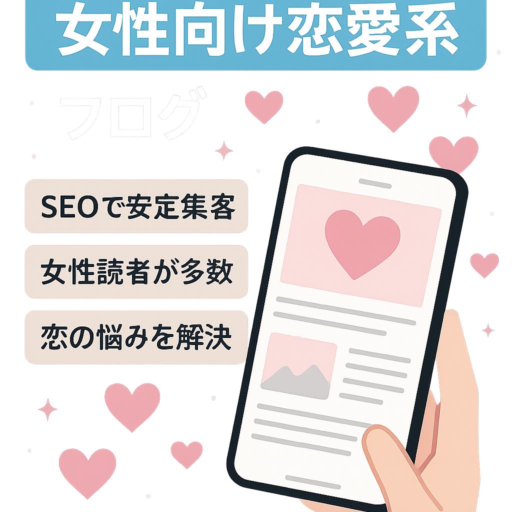 女性向け恋愛系ブログ (SEO集客中心)