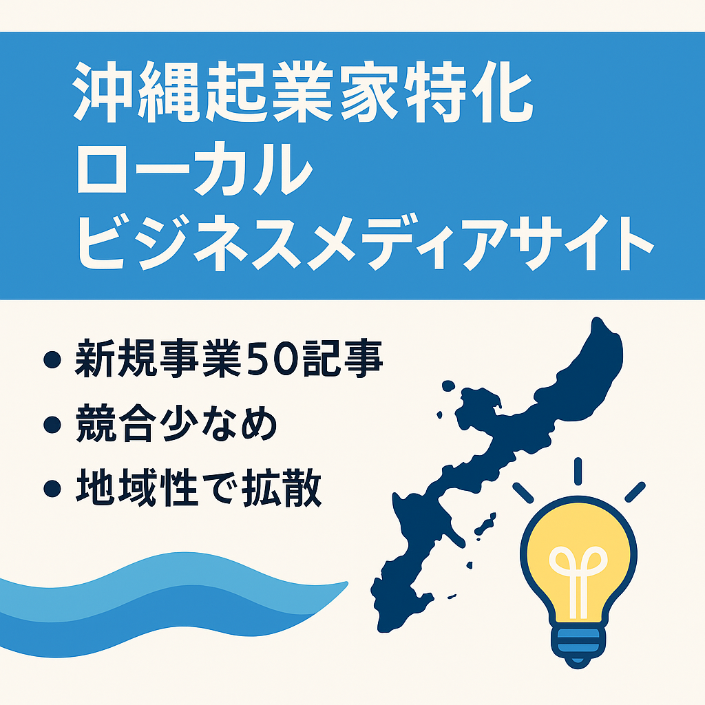 【沖縄経済特化】沖縄県内起業家にフォーカスしたローカルビジネスメディア