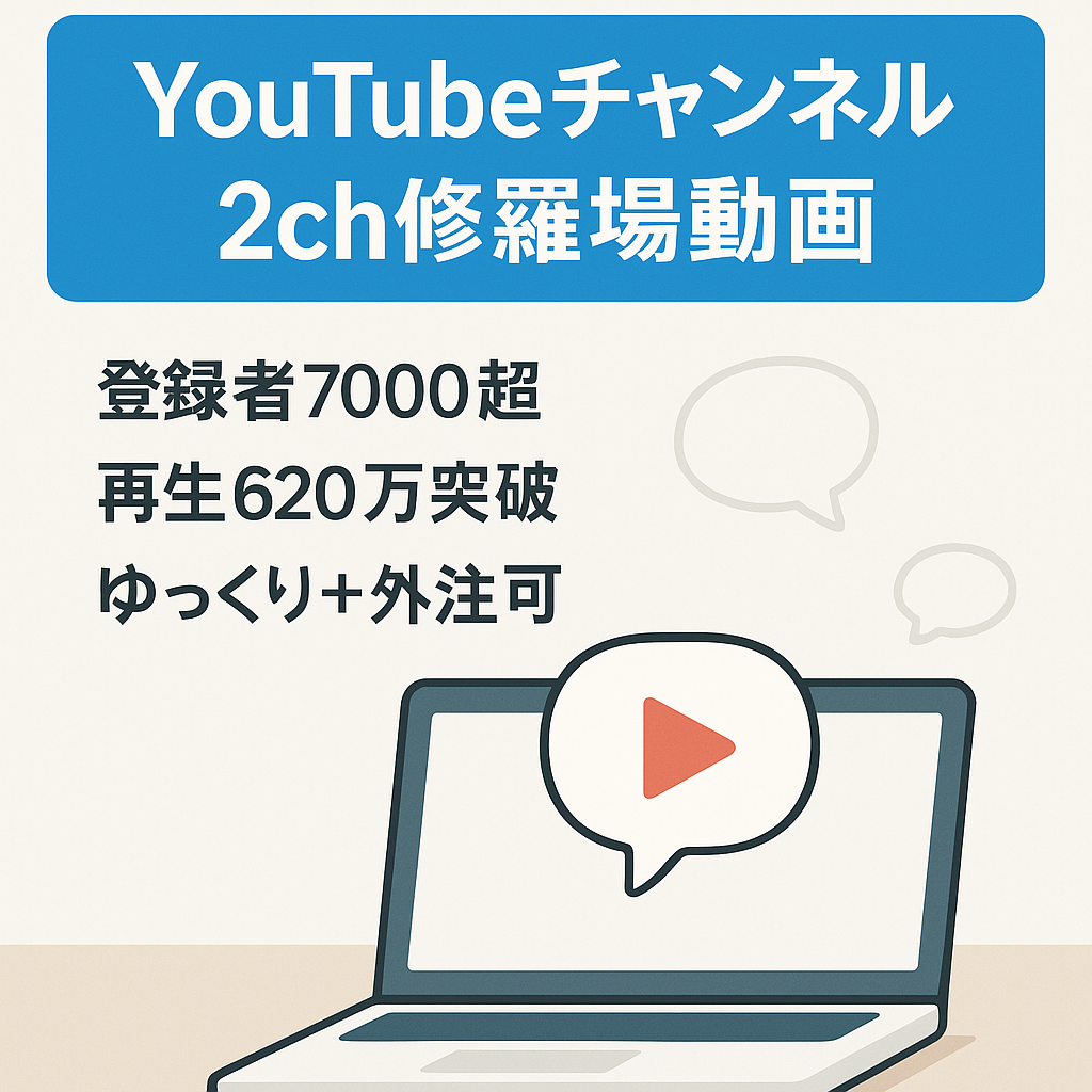【登録者数7000人以上】【総再生数620万再生】2ch系修羅場動画　Youtubeチャンネル