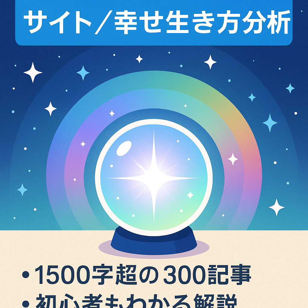【スピリチュアル・占い特化】幸せになる生き方を徹底分析